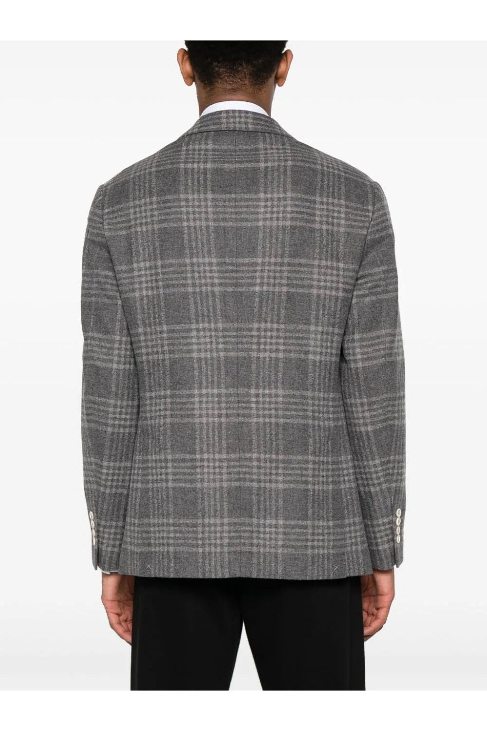 BRUNELLO CUCINELLI | Check-Pattern Wool-Blend Blazer