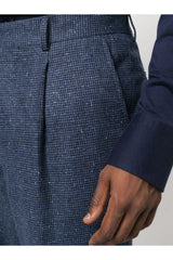 BRUNELLO CUCINELLI | Houndstooth Wool-Cashmere Blend Suit