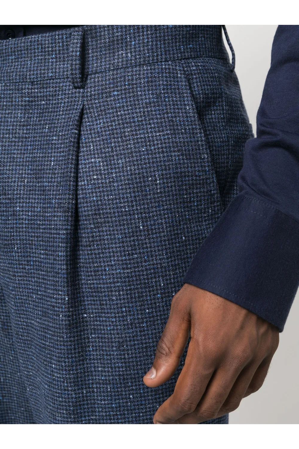 BRUNELLO CUCINELLI | Houndstooth Wool-Cashmere Blend Suit