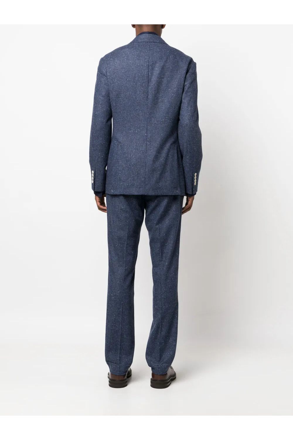 BRUNELLO CUCINELLI | Houndstooth Wool-Cashmere Blend Suit