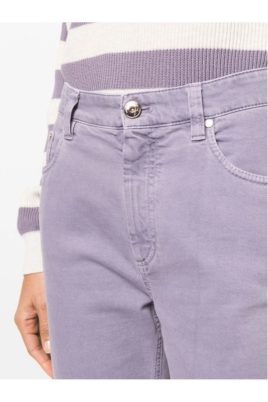 Brunello Cucinelli | Pressed-Crease Loose-Fit Jeans