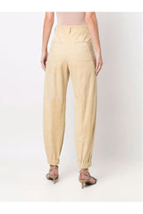 Brunello Cucinelli | Cuffed-Ankle Leather Trousers
