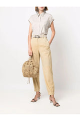 Brunello Cucinelli | Cuffed-Ankle Leather Trousers