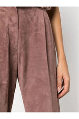 Brunello Cucinelli | Loose Leather Trousers
