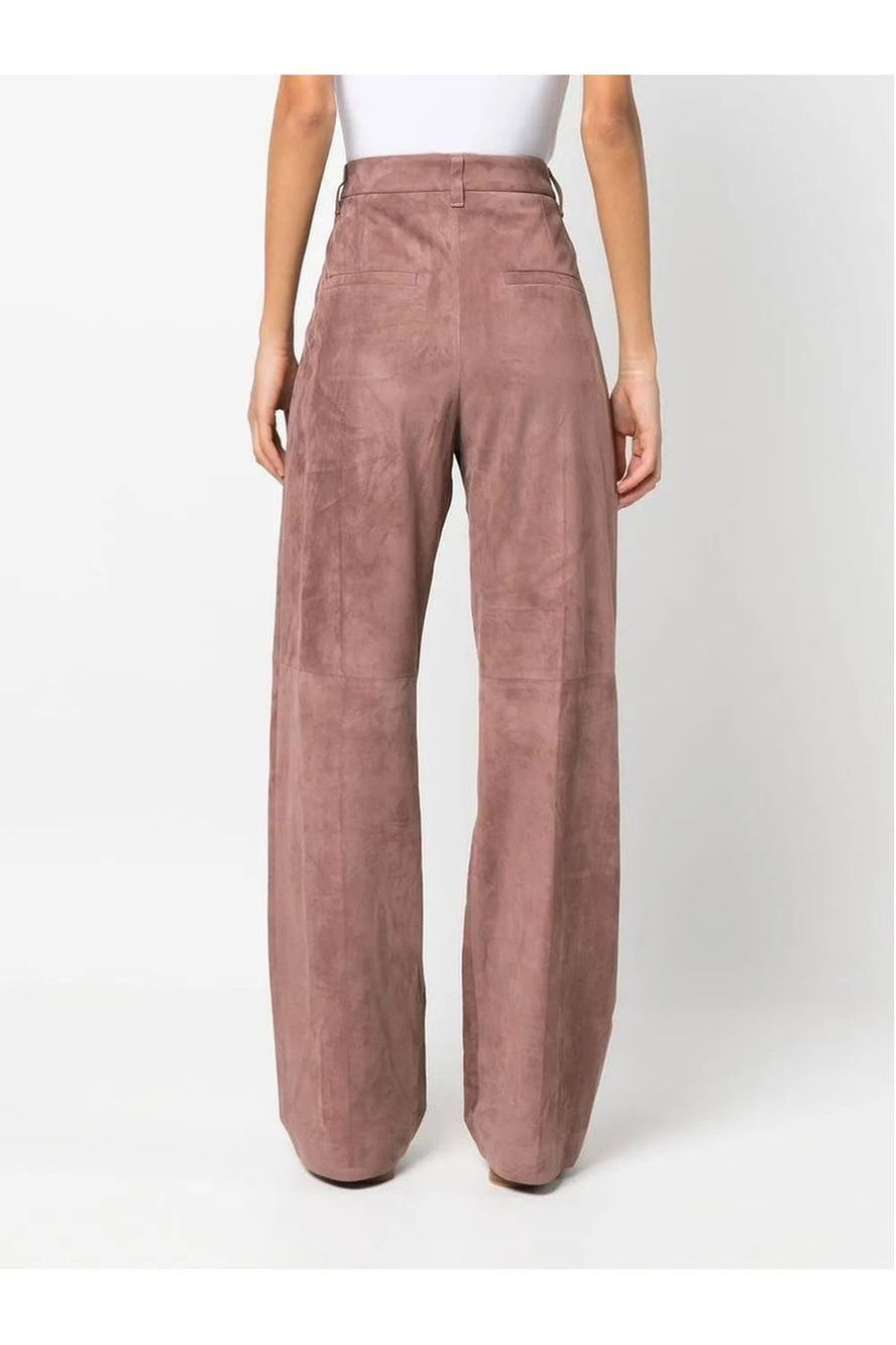 Brunello Cucinelli | Loose Leather Trousers