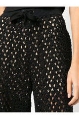 Brunello Cucinelli | Open-Knit Wide-Leg Trousers