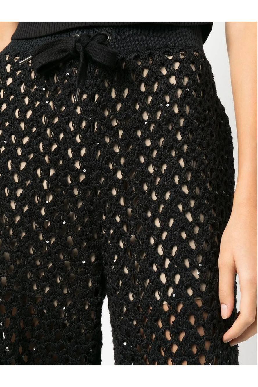 Brunello Cucinelli | Open-Knit Wide-Leg Trousers