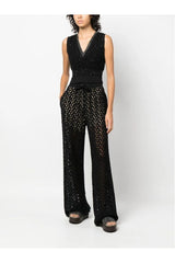 Brunello Cucinelli | Open-Knit Wide-Leg Trousers