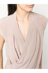 Brunello Cucinelli | Wrap-Front Silk Blouse
