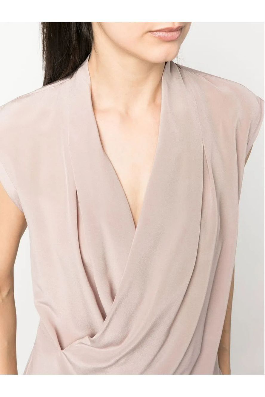 Brunello Cucinelli | Wrap-Front Silk Blouse