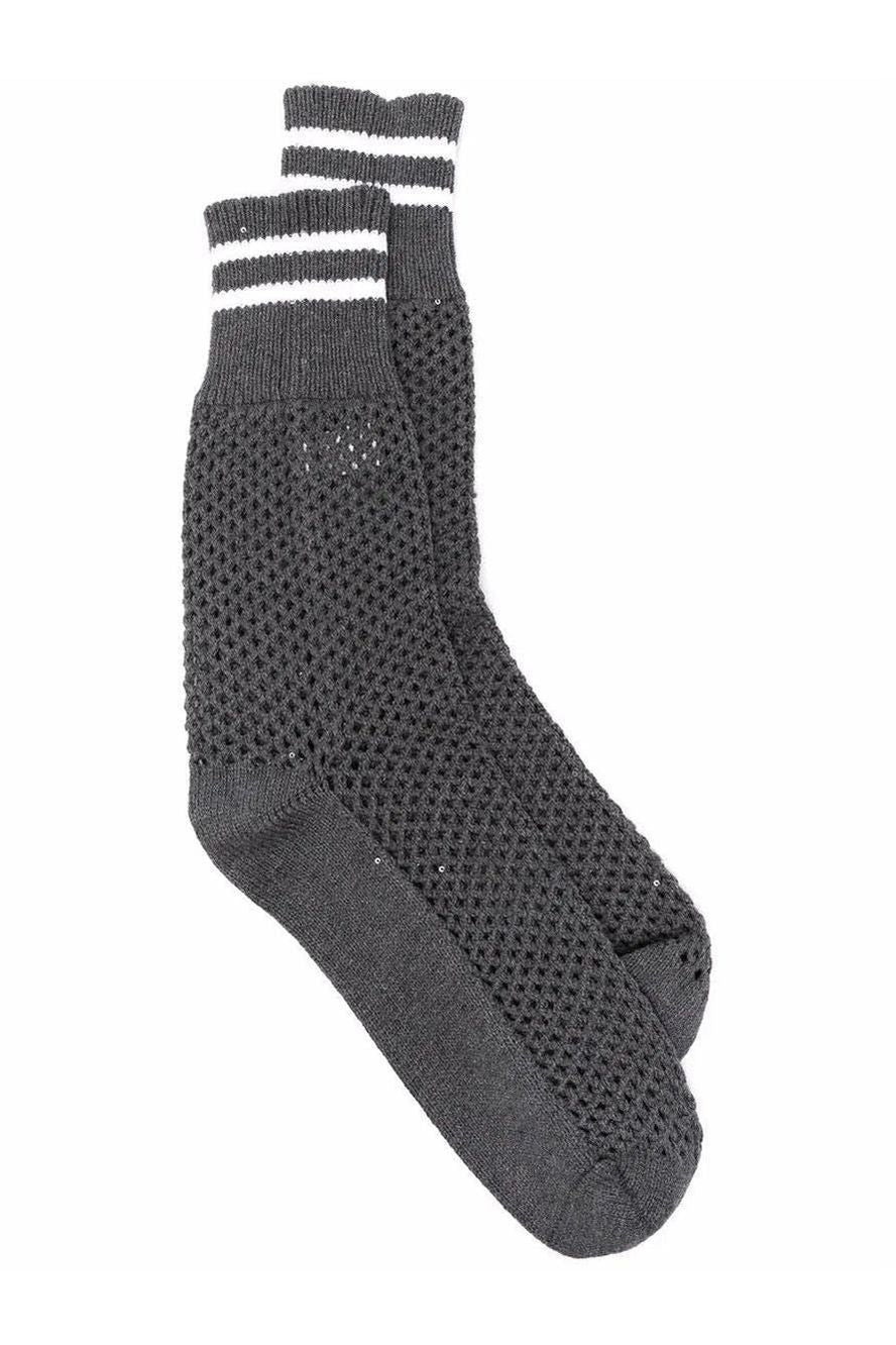 Brunello Cucinelli | Striped Edge Mesh Socks