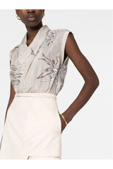 Brunello Cucinelli | Abstract-Print Silk Blouse