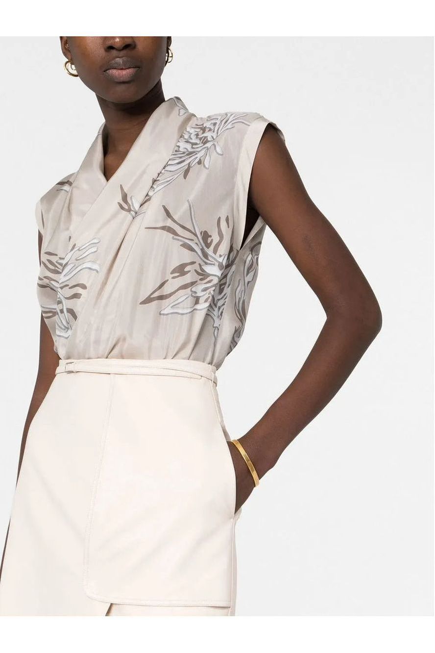 Brunello Cucinelli | Abstract-Print Silk Blouse