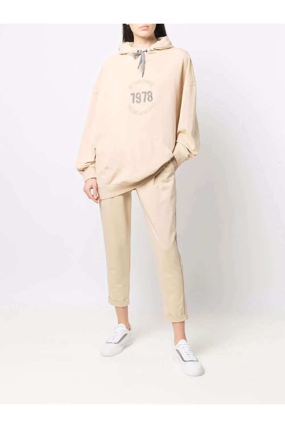 BRUNELLO CUCINELLI | Logo-Print Pullover Hoodie