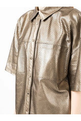 BRUNELLO CUCINELLI | Perforated Suede Shirt Jacket