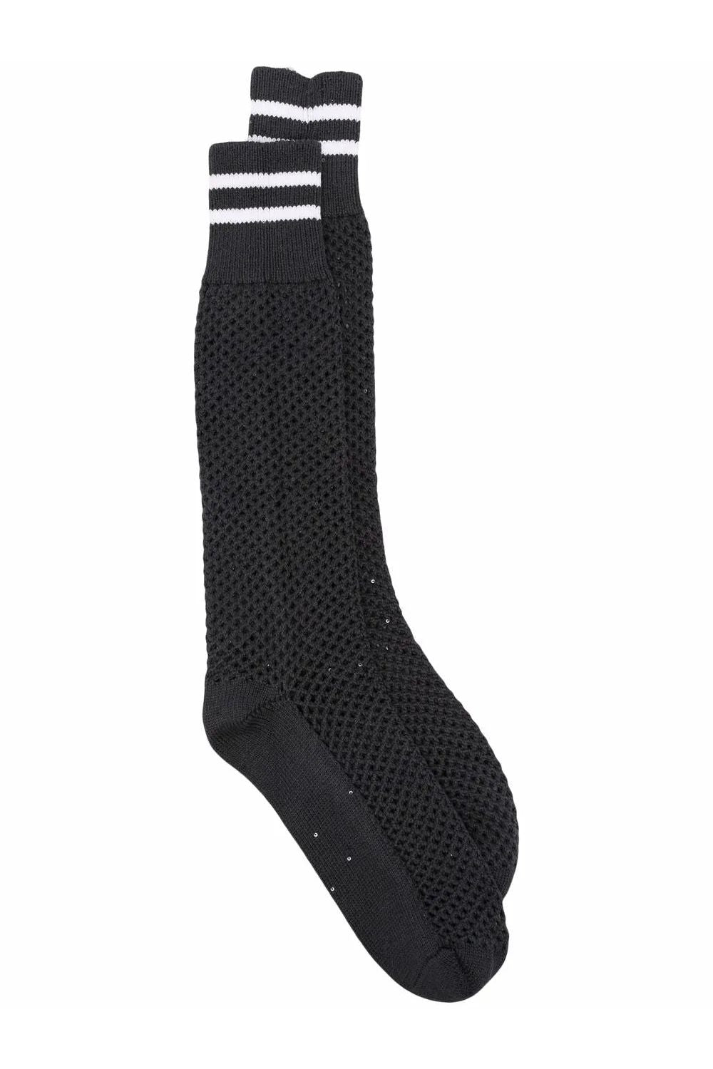BRUNELLO CUCINELLI | Striped Edge Mesh Socks