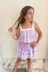 Skylar Pastel Lavender Heart Tank Top