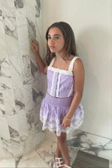 Skylar Pastel Lavender Heart Tank Top