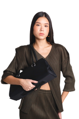 5pm Nylon Shoulder Bag Black