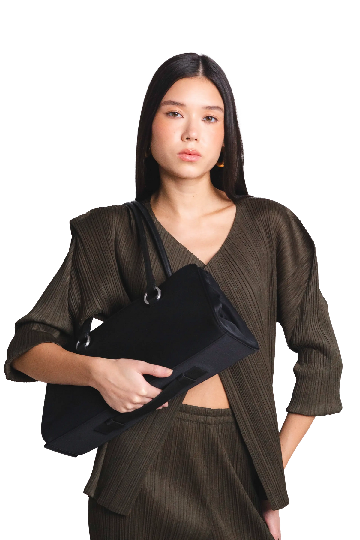 5pm Nylon Shoulder Bag Black