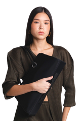 5pm Nylon Shoulder Bag Black