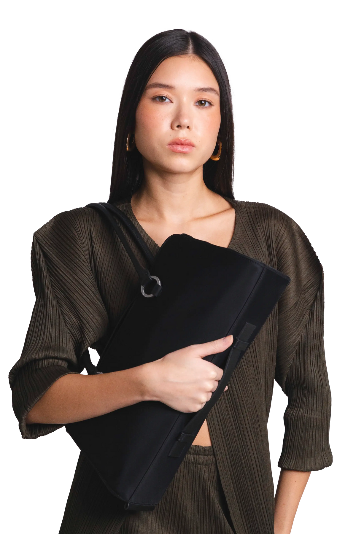 5pm Nylon Shoulder Bag Black