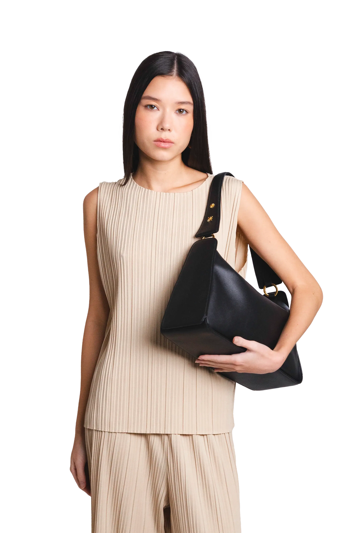 10am Maxi Shoulder Bag Black