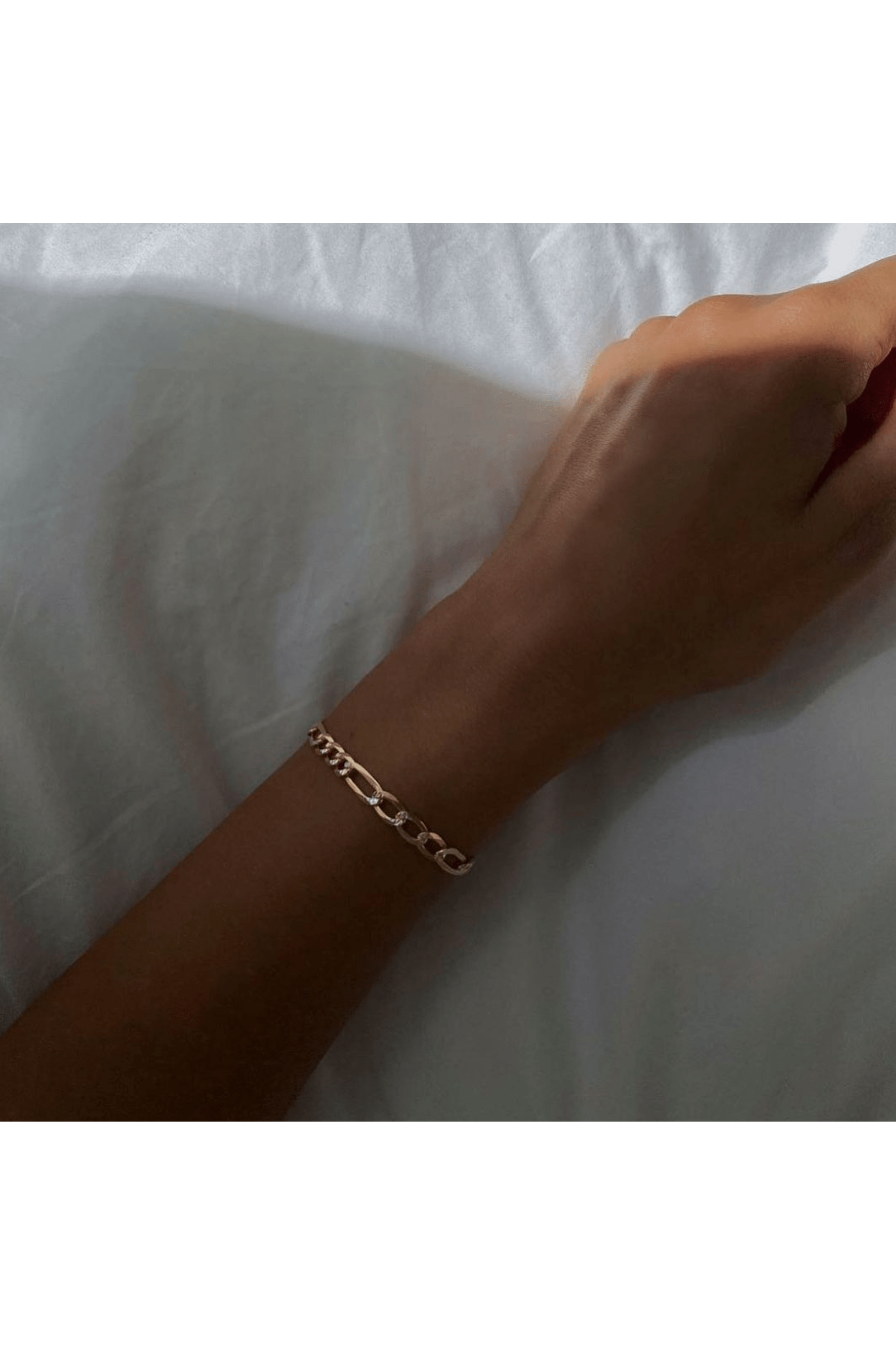 The Figaro Link Bracelet | Silver