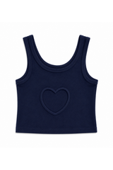 Harlow Black Heart Cut Out Tank