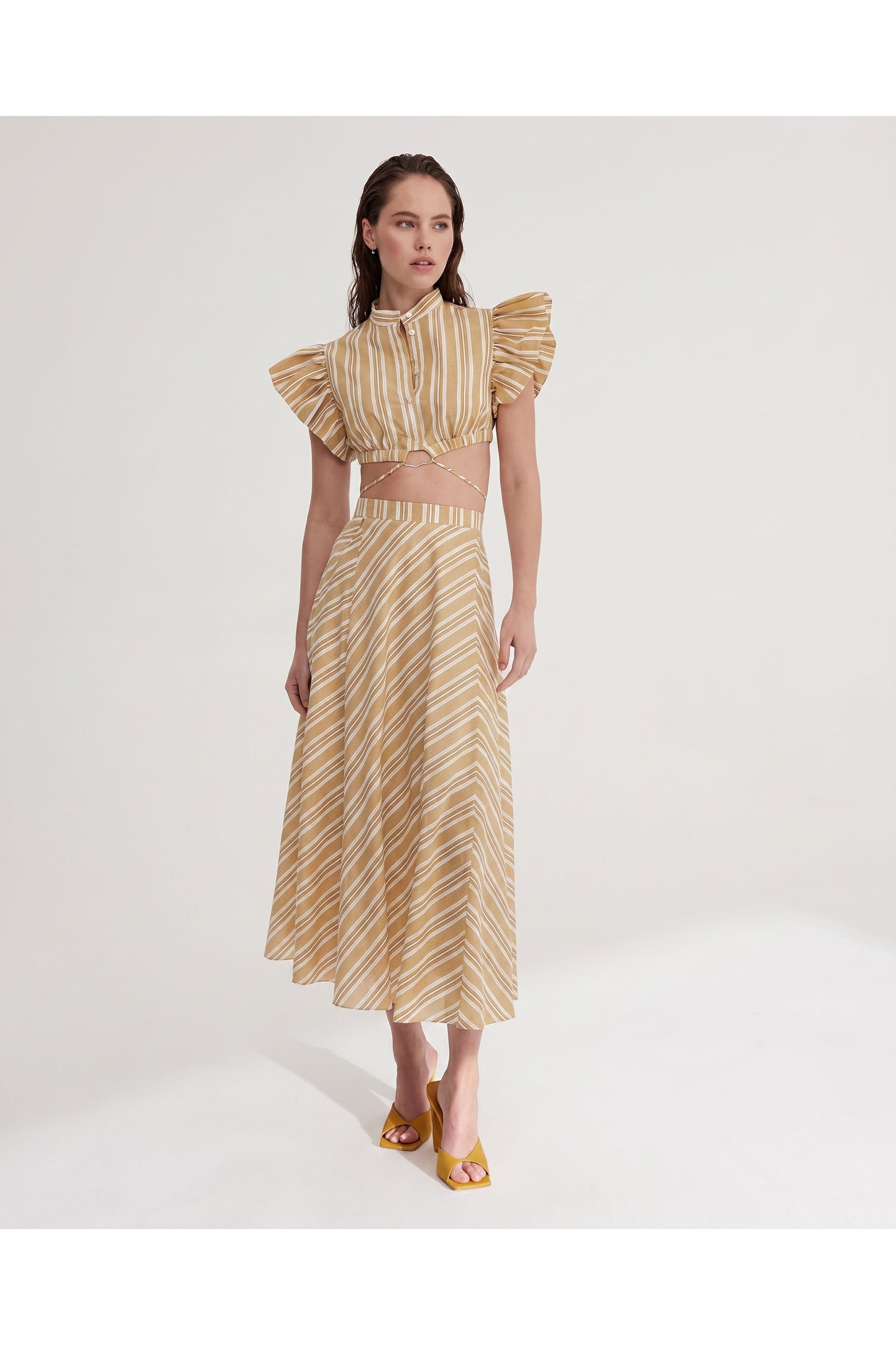 Significant Other Eadie Skirt Amber Stripe