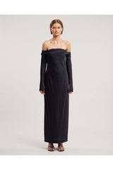 Significant Other Nadia Long Sleeve Maxi Dress Black