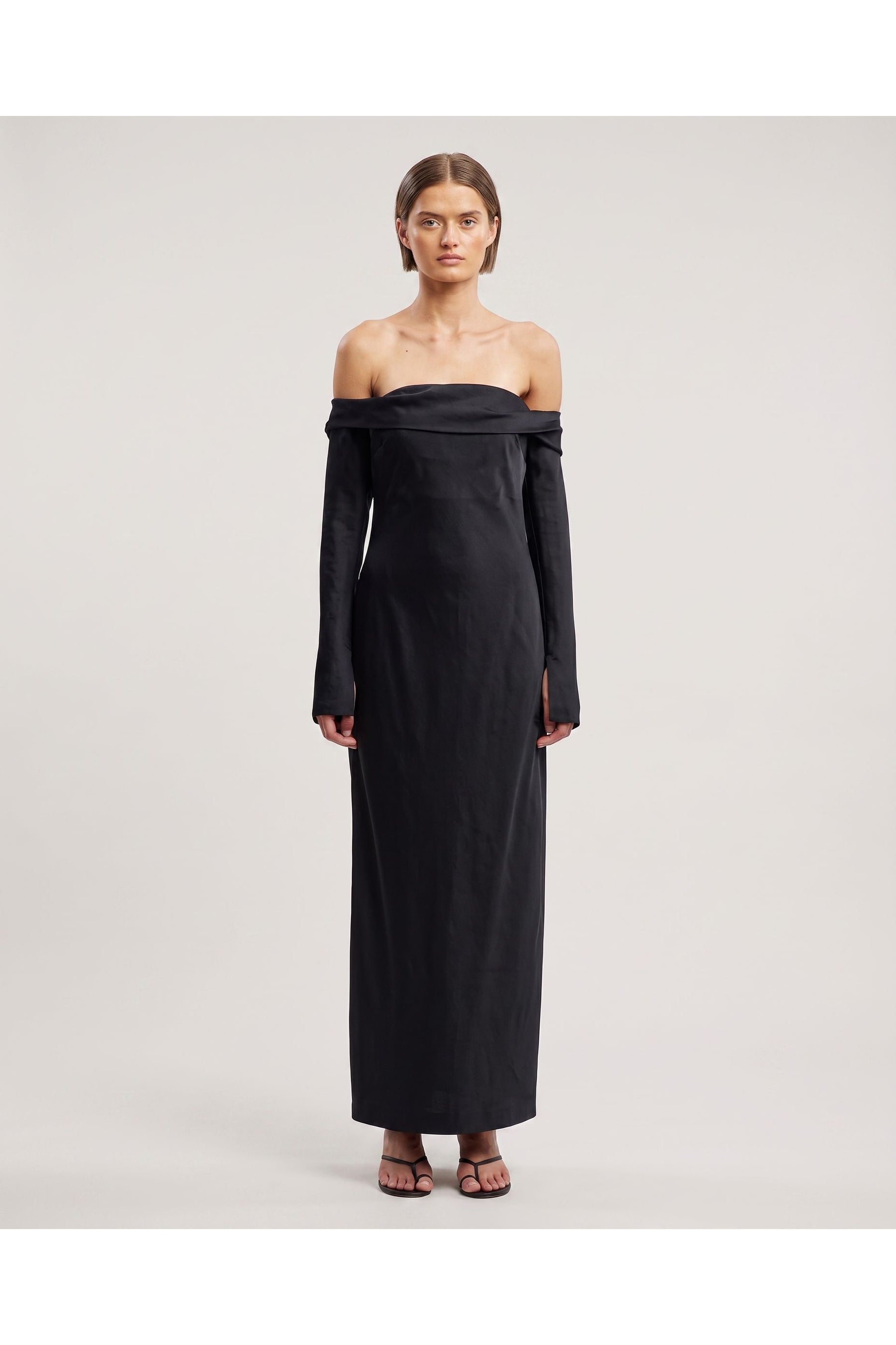 Significant Other Nadia Long Sleeve Maxi Dress Black