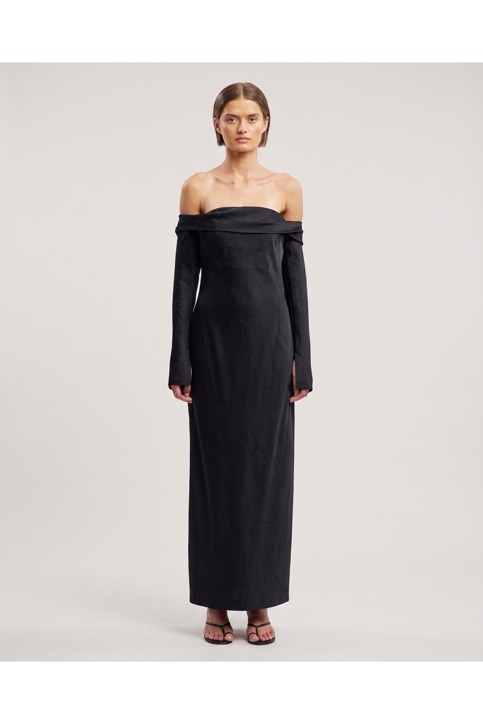Significant Other Nadia Long Sleeve Maxi Dress Black