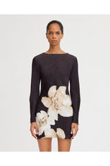Significant Other Alia Mini Dress Charcoal Botanic