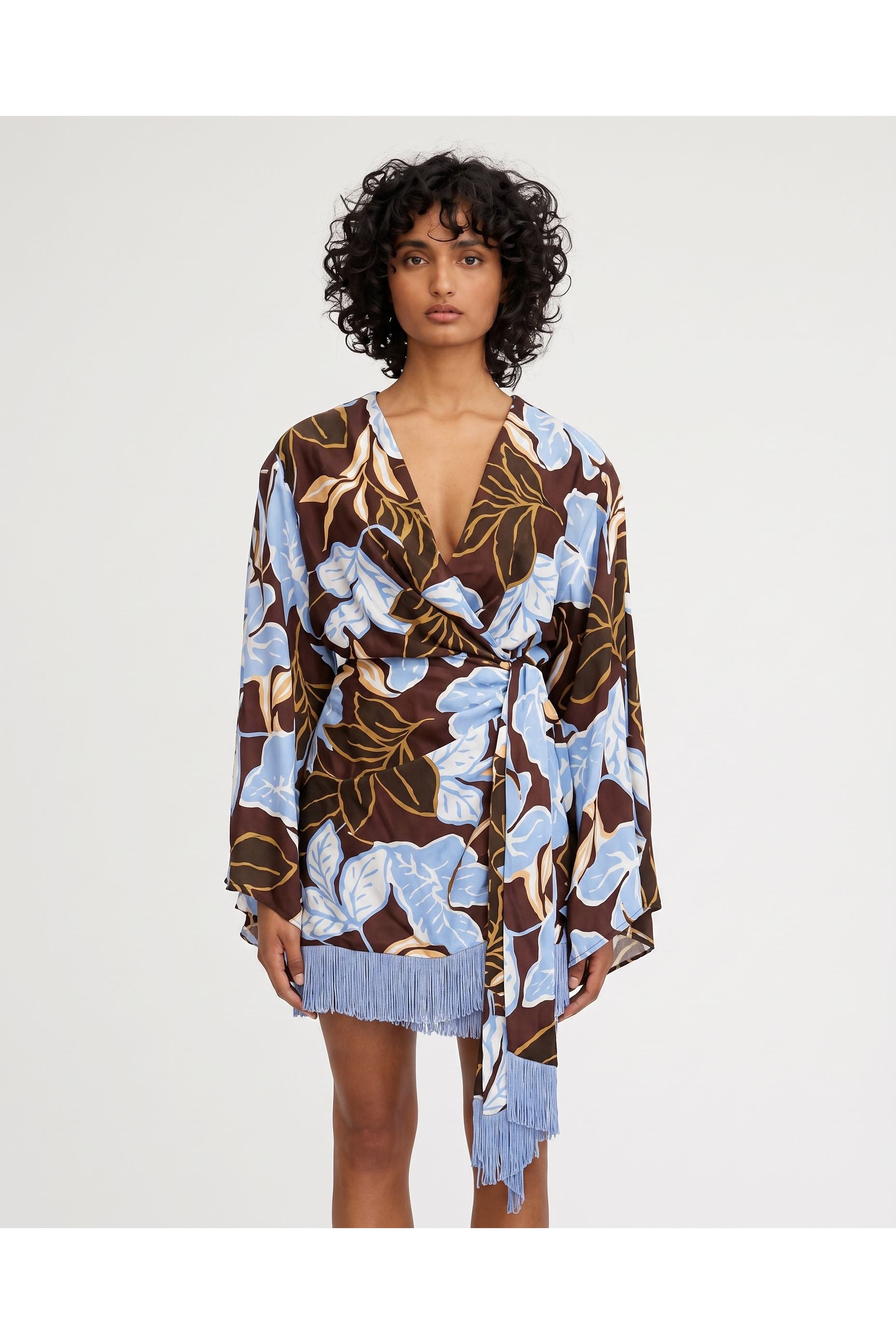 Significant Other Rosa Wrap Dress Dark Rainforest
