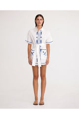 Significant Other Annette Shirt Dress Ivory