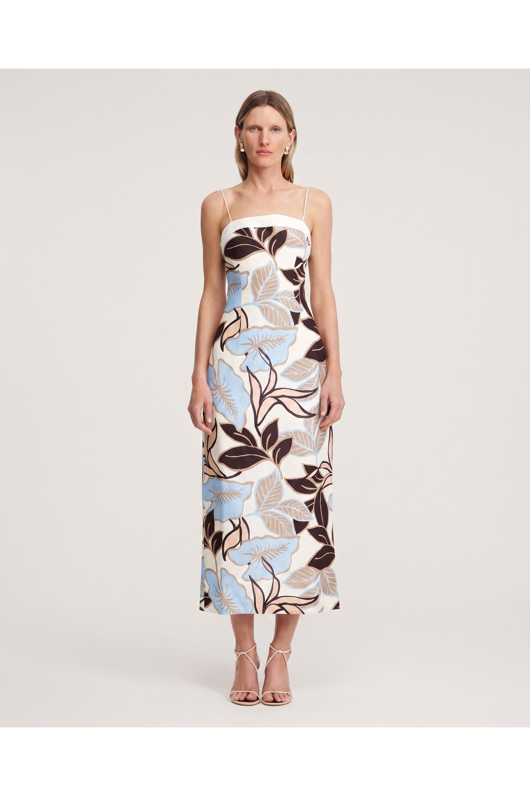 Significant Other Halli Midi Dress Light Rainforest