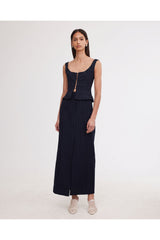 Significant Other Sinead Skirt Midnight Pinstripe