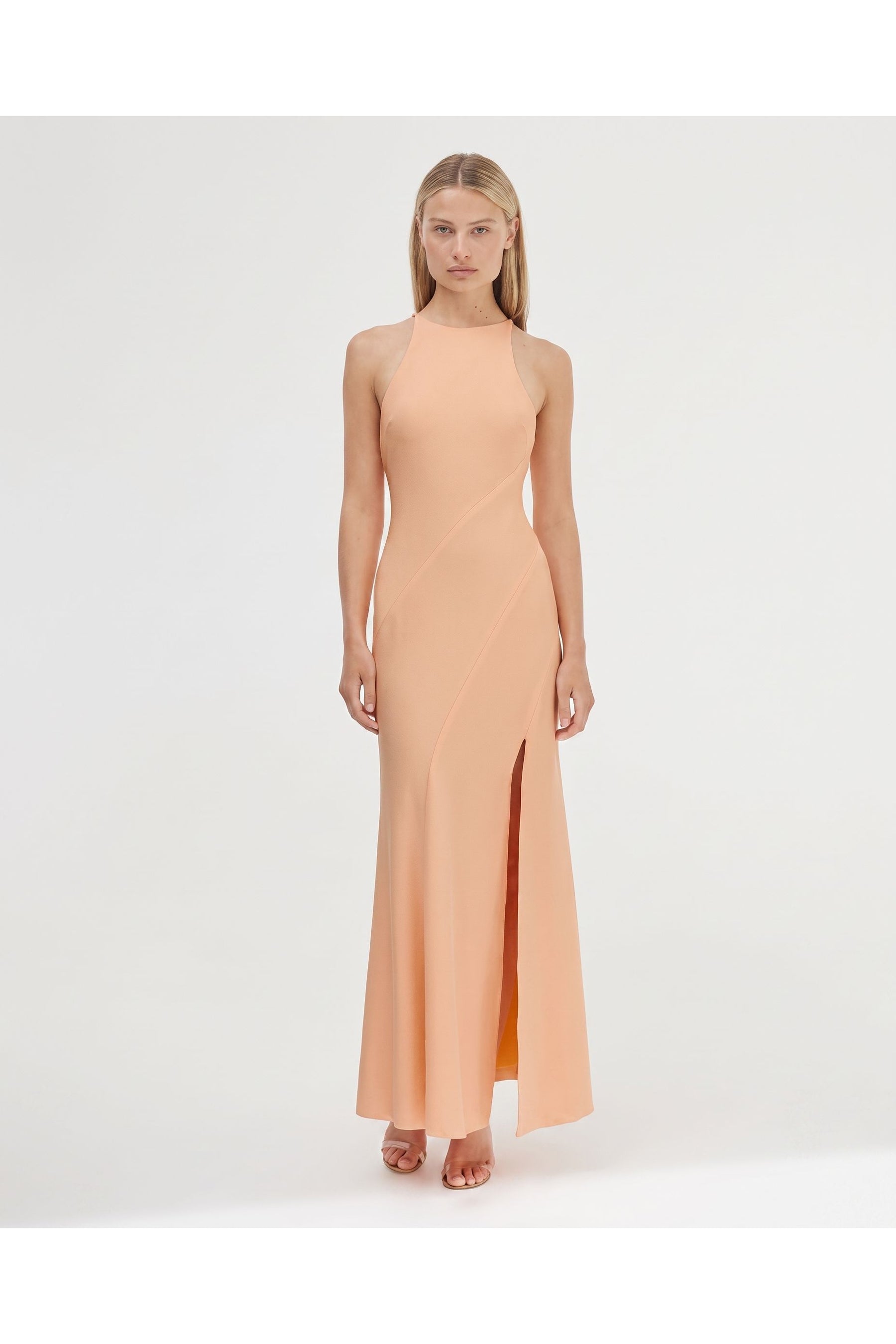Significant Other Aisling Backless Dress Peach Sherbet