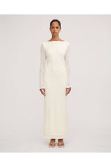 Significant Other Luna Long Sleeve Maxi Dress Pearl
