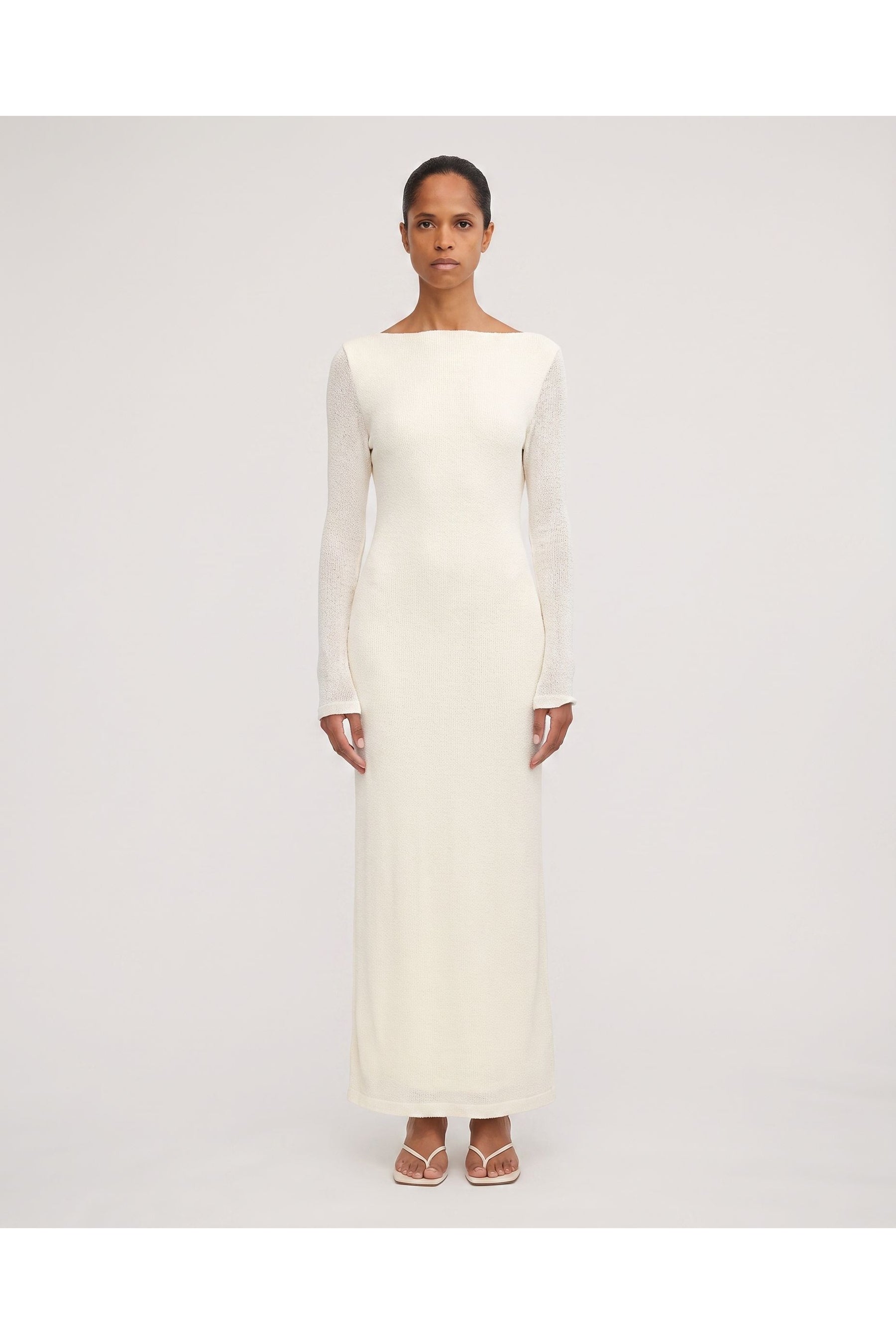 Significant Other Luna Long Sleeve Maxi Dress Pearl