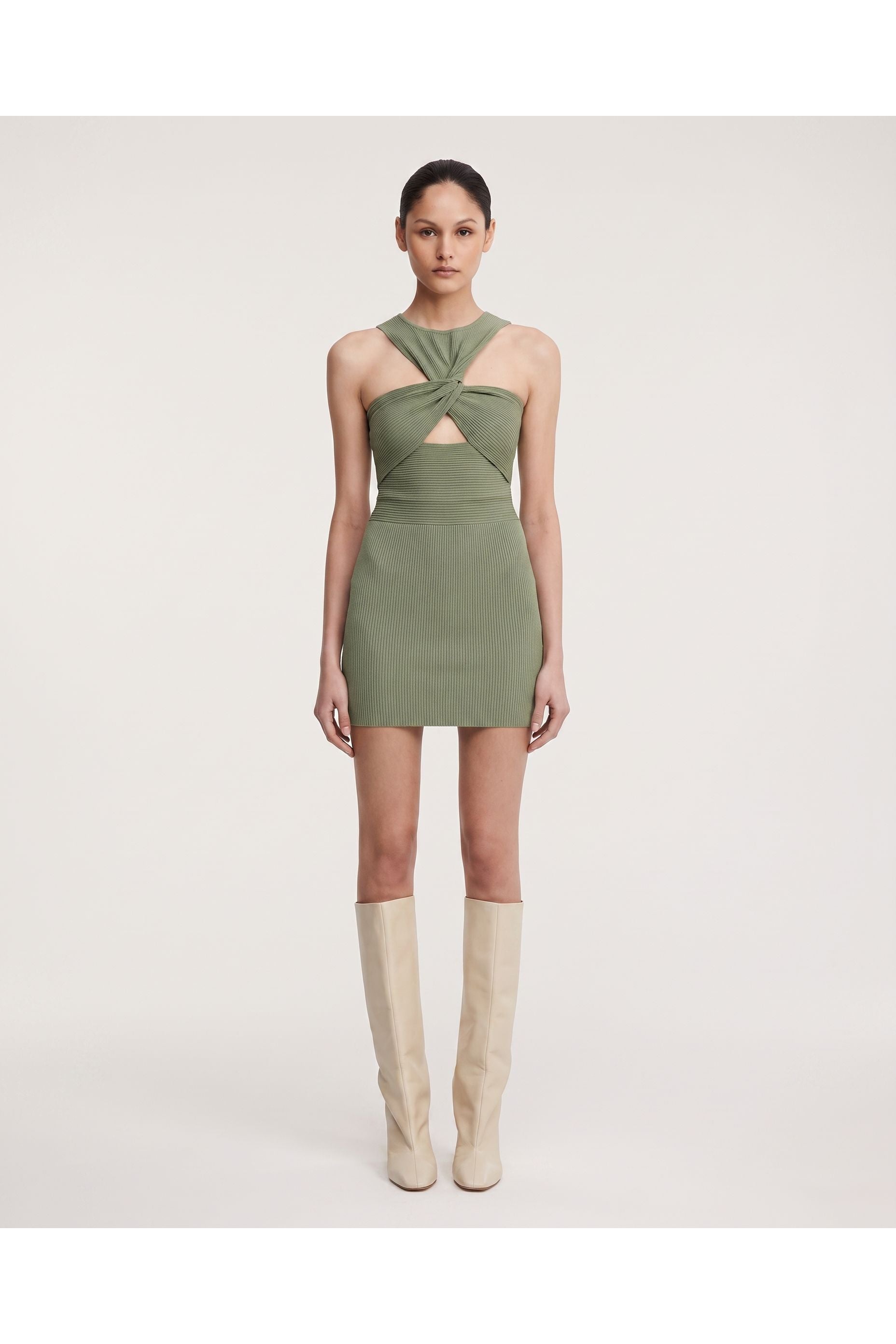 Significant Other Drew Mini Dress Pesto
