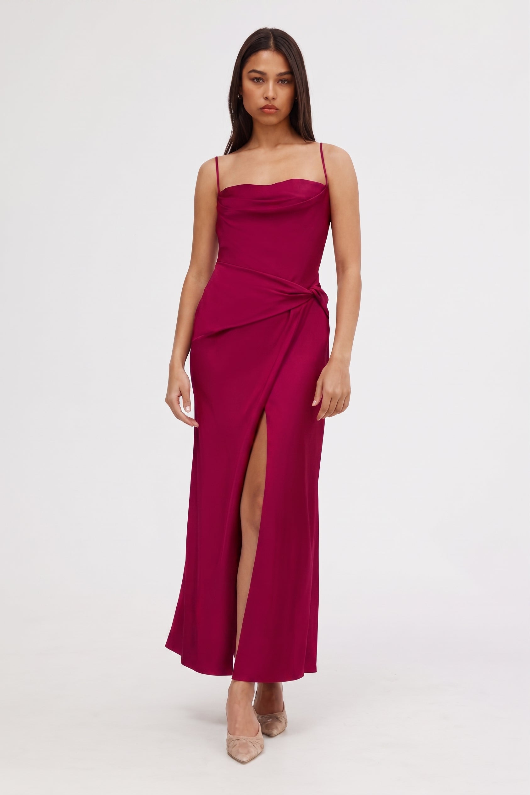 Significant Other Esme Maxi Dress Raspberry