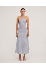 Significant Other Niamh Midi Dress Silver