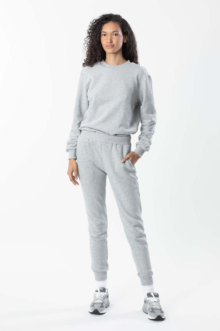 Women’s brushed cotton French terry sweatpants with relaxed fit