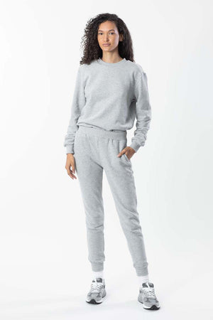 Women’s brushed cotton French terry sweatpants with relaxed fit